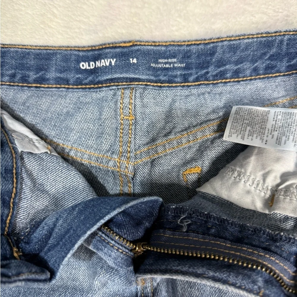 Old Navy Blue High-Waisted Denim Shorts